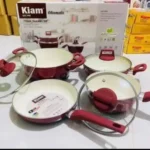 Kiam Super Ceramic 7 Pcs Set RED