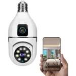360° WiFi IP Bulb Camera with Night Vision & Two-Way Audio | V380 Pro App Supported