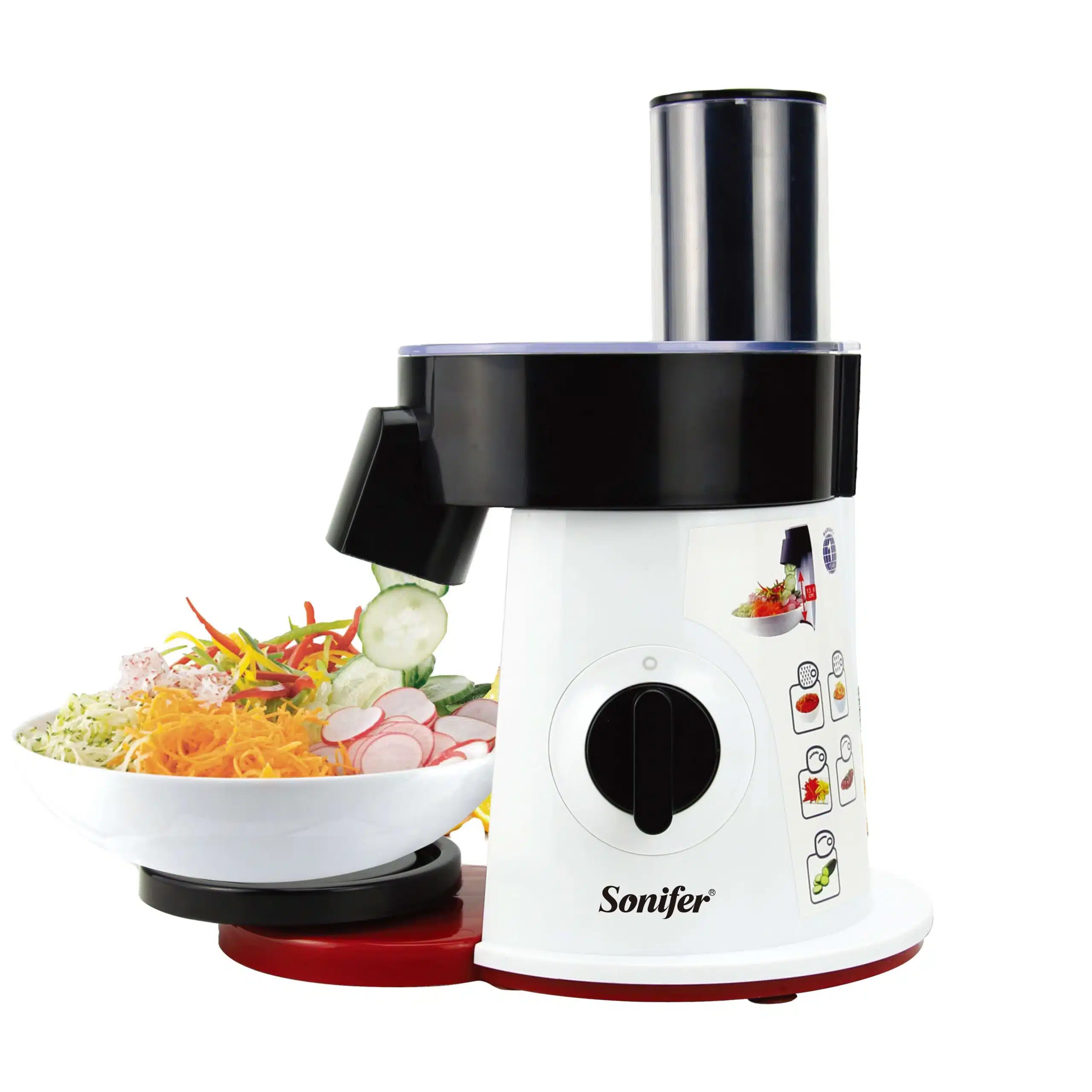 Sonifer-SF-5505-scaled.jpg Sonifer SF-5505 Food Processor Vegetable Salad Cutter - Image 1