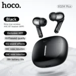 Hoco EQ34 Plus True Wireless ANC+ENC Noise Reduction App Control Bluetooth Earphone(Black) - Image 2